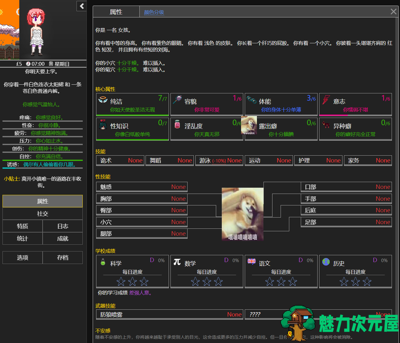 【顶级文字2D/汉化】Degrees of Lewdity v0.4.2.7 安卓+PC 最新汉化版【90MB】