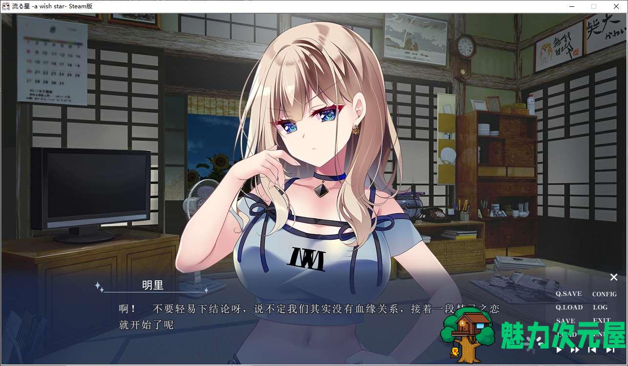 【日式ADV/中文/动态】流星 a wish star steam官中版【新作/2.1G】