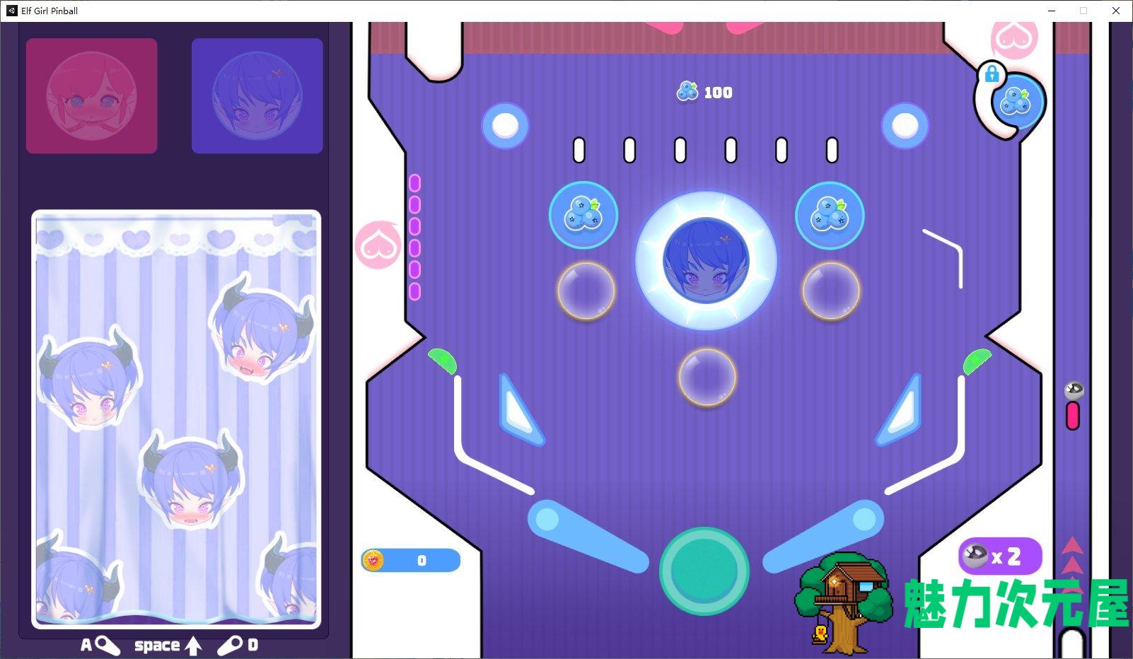 【休闲TAB/中文/动态】少女妖精弹珠台 Elf Girl Pinball 官方中文版【新作/1.3G】