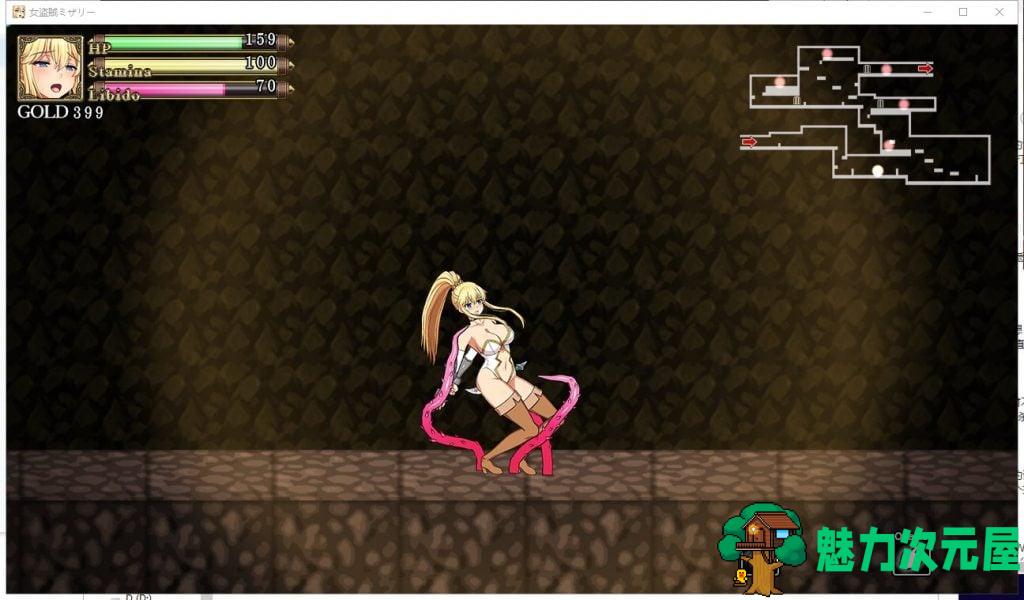 【ACT/全动态】女盗賊ミザリー~神圣媚药与魔人 DL完整正式版【700M/新作/全CV】