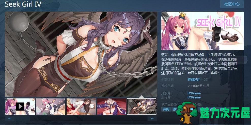 【中文】Seek Girl 4：官方中文版+完整攻略 全动态找拼图游戏&神作-魅力次元屋